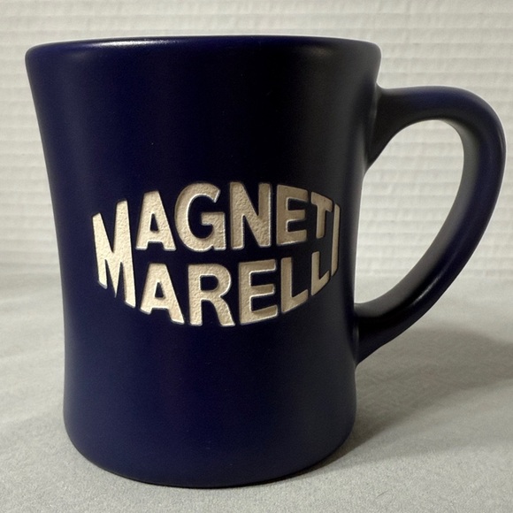 Magnet Martelli Motor Industry Motorsports Large Blue Ceramic Coffee Mug Cup - Picture 1 of 8